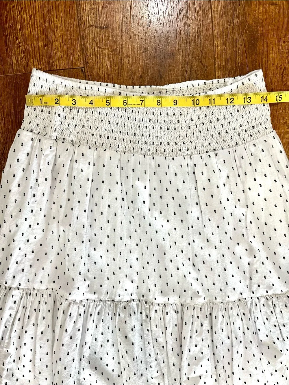 a.n.a White Maxi Skirt with Black Polka Dots - Picture 6 of 8